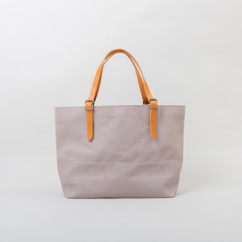 6号帆布+牛革ハンドル トート