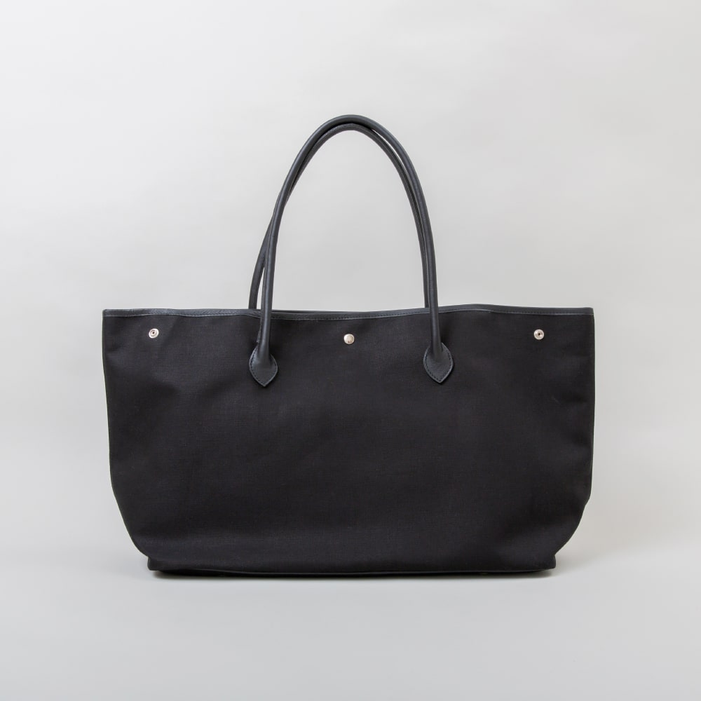 11号帆布+レザー ワイドトート