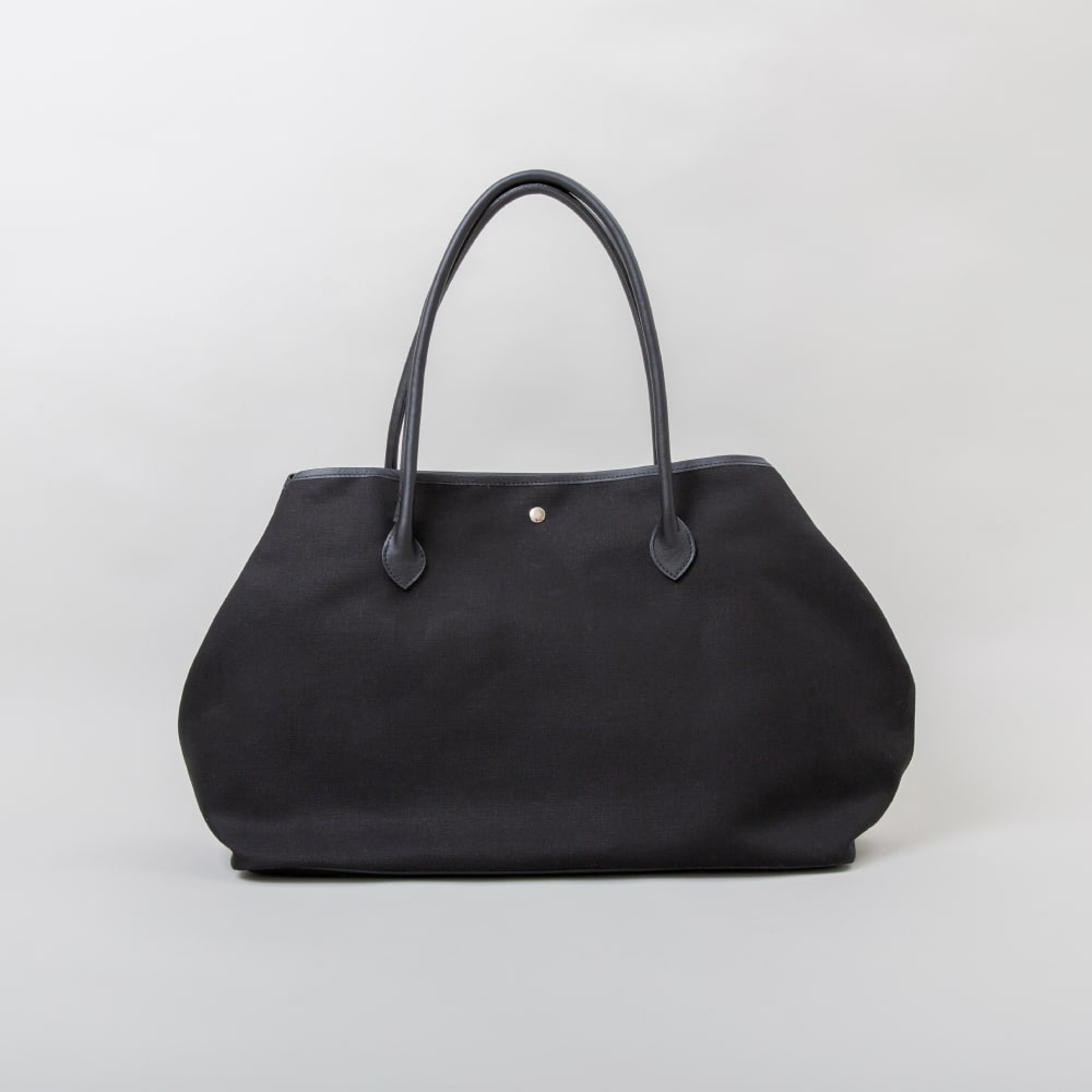 11号帆布+レザー ワイドトート