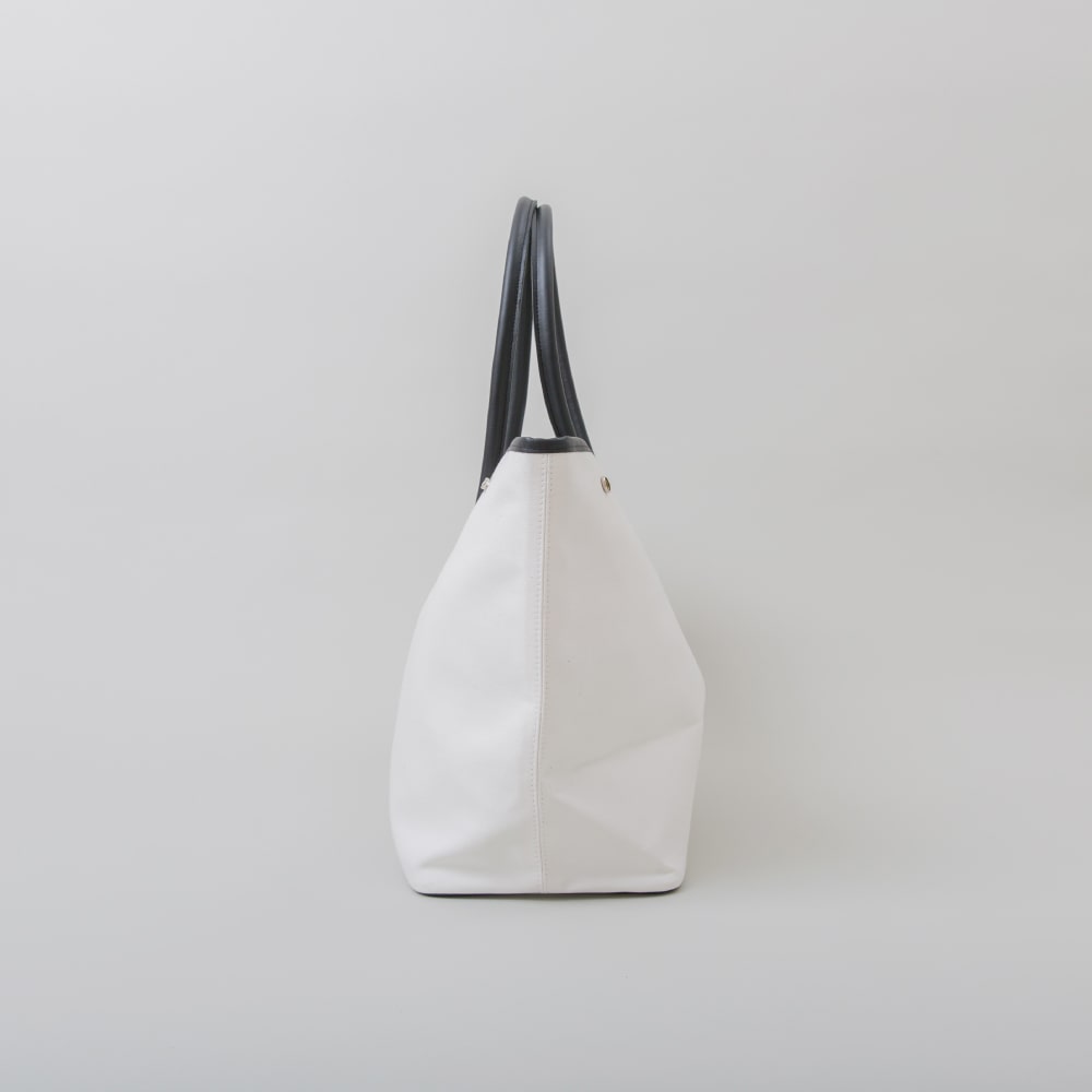 11号帆布+レザー ワイドトート