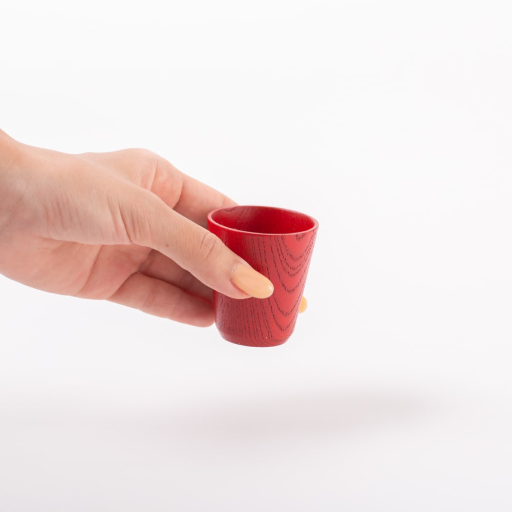 120-01 R&W ぐいのみ 錫器/漆器ペアセット